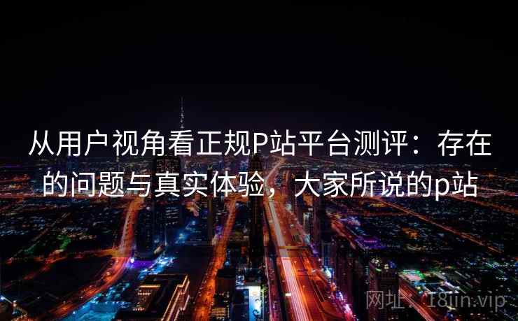 从用户视角看正规P站平台测评：存在的问题与真实体验，大家所说的p站