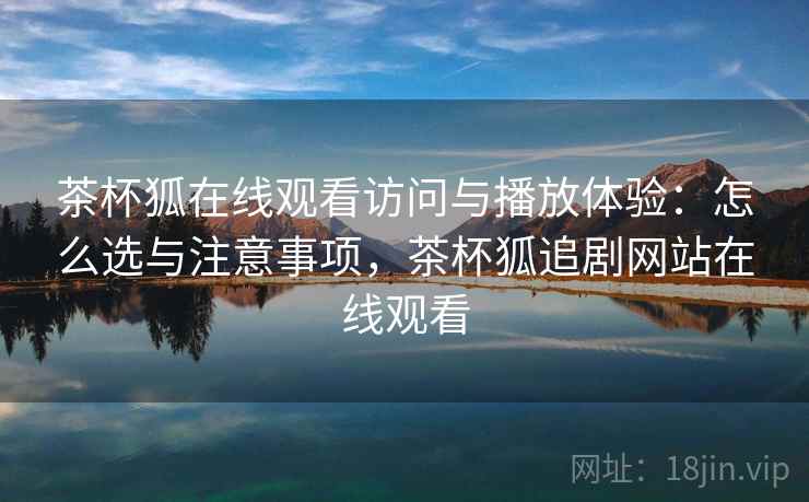 茶杯狐在线观看访问与播放体验：怎么选与注意事项，茶杯狐追剧网站在线观看