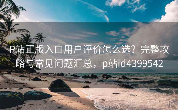 P站正版入口用户评价怎么选？完整攻略与常见问题汇总，p站id4399542