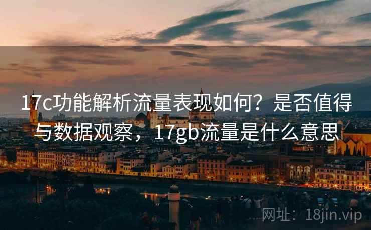 17c功能解析流量表现如何？是否值得与数据观察，17gb流量是什么意思