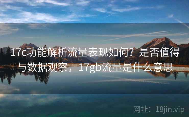 17c功能解析流量表现如何？是否值得与数据观察，17gb流量是什么意思