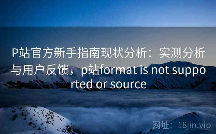 P站官方新手指南现状分析：实测分析与用户反馈，p站format is not supported or source