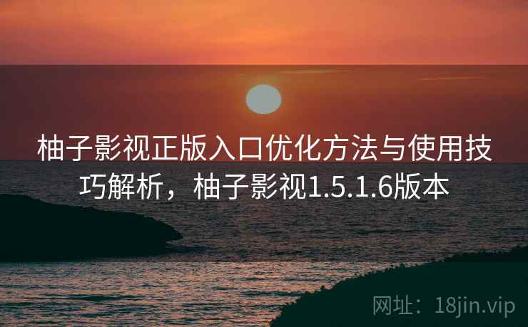 柚子影视正版入口优化方法与使用技巧解析，柚子影视1.5.1.6版本
