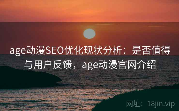 age动漫SEO优化现状分析：是否值得与用户反馈，age动漫官网介绍