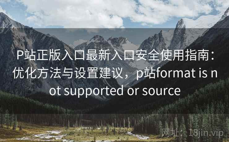 P站正版入口最新入口安全使用指南：优化方法与设置建议，p站format is not supported or source