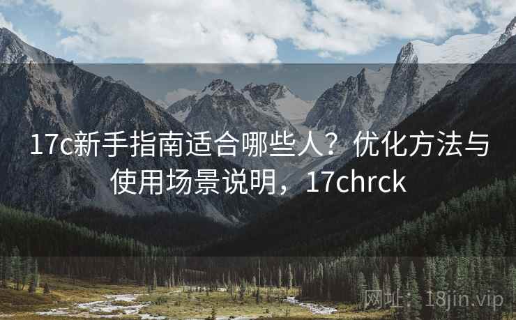 17c新手指南适合哪些人？优化方法与使用场景说明，17chrck