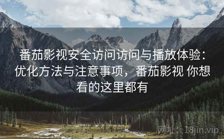 番茄影视安全访问访问与播放体验：优化方法与注意事项，番茄影视 你想看的这里都有