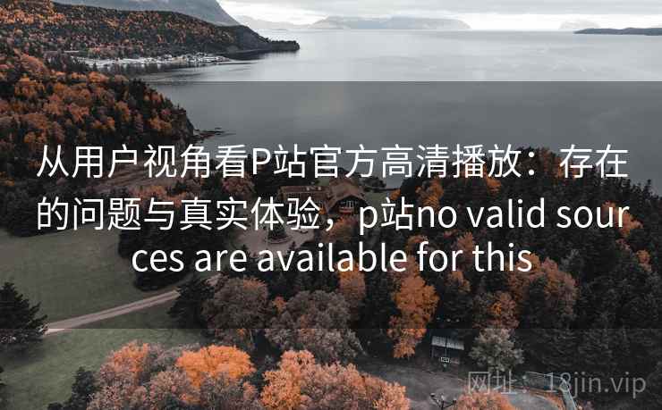 从用户视角看P站官方高清播放：存在的问题与真实体验，p站no valid sources are available for this