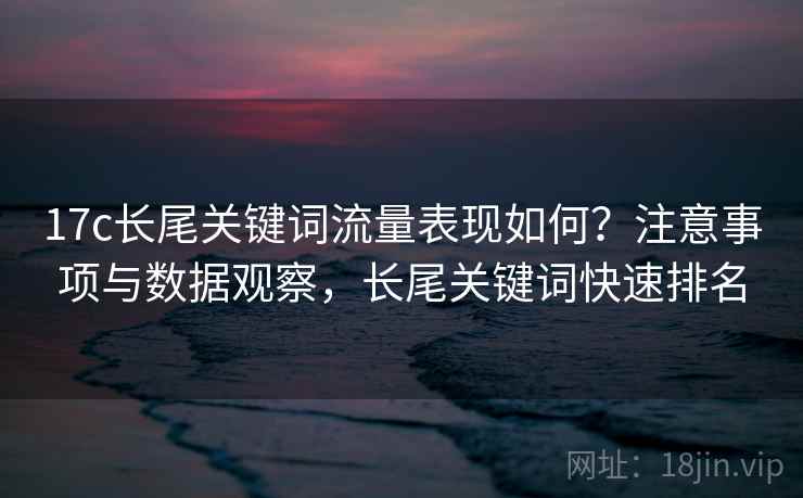 17c长尾关键词流量表现如何？注意事项与数据观察，长尾关键词快速排名