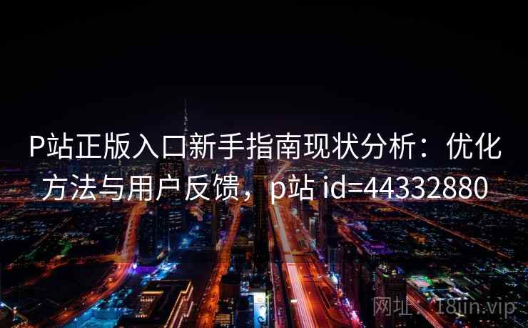 P站正版入口新手指南现状分析：优化方法与用户反馈，p站 id=44332880